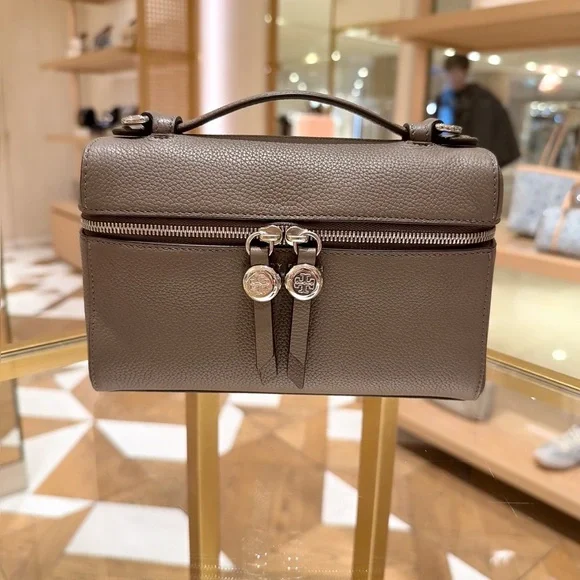 NWT Tory Burch SLIM ROMY TOP HANDLE BAG Color:Wild Mushroom - Picture 5 of 12